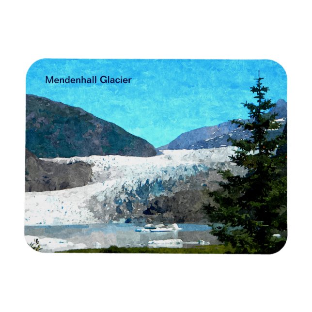 Ímã Mendenhall Glacier (Horizontal)