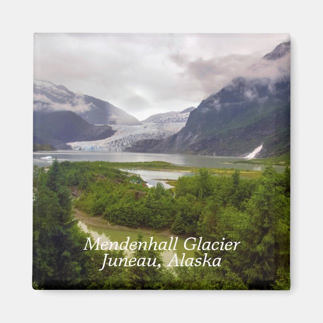 Imã Mendenhall Glacier Juneau Alaska Magnet (Frente)