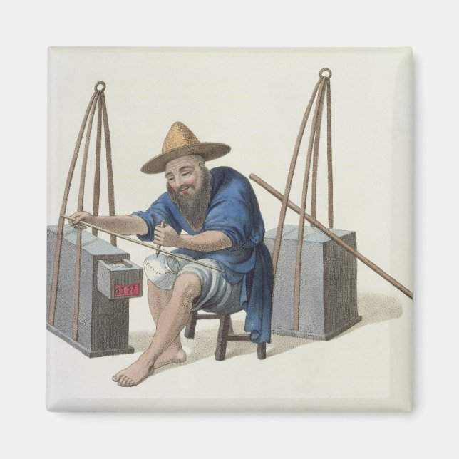 Imã Mender de Porcelana, prato 28 de "O Figurino" (Frente)