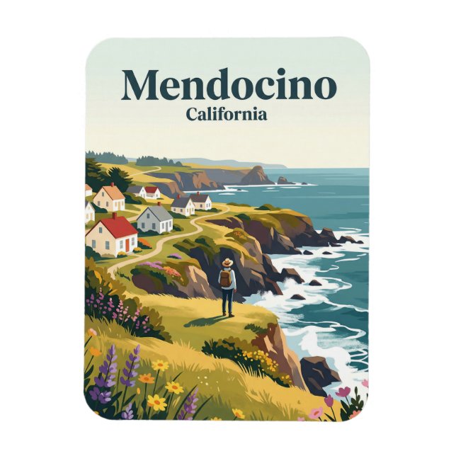 Ímã Mendocino Califórnia (Vertical)