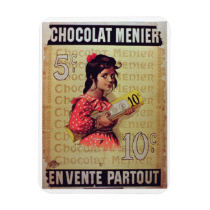 Ímã "Menier Chocolat", na venda em toda parte (lith da