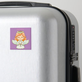Imã Menina anjo e passarinho