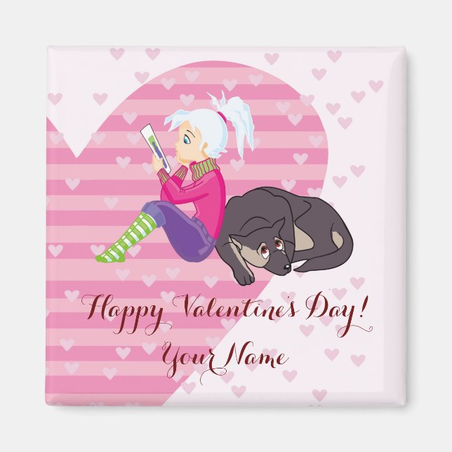 Imã Menina apaixonada (Frente)