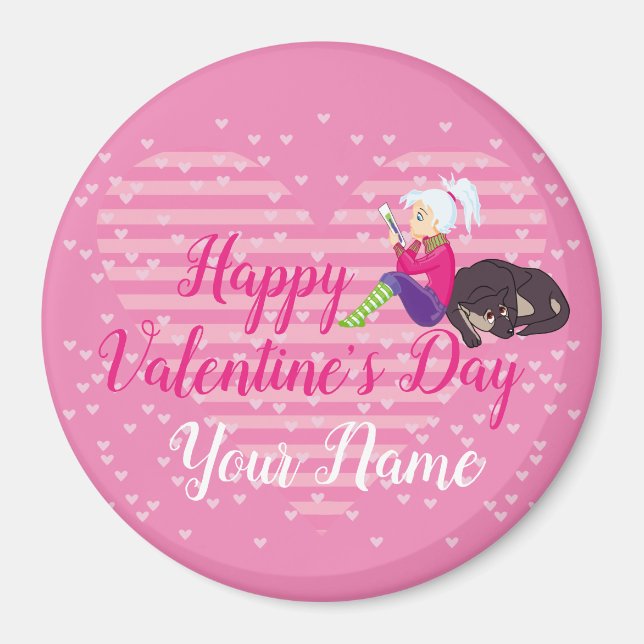 Imã Menina apaixonada (Frente)