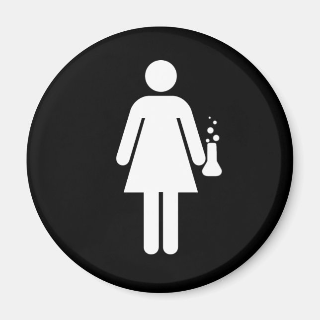 Imã Menina Cientista (Frente)