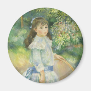Imã Menina com Arco por Pierre Renoir, Arte Fino Antig