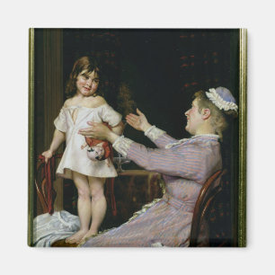 Imã Menina com boneca e enfermeira, 1896