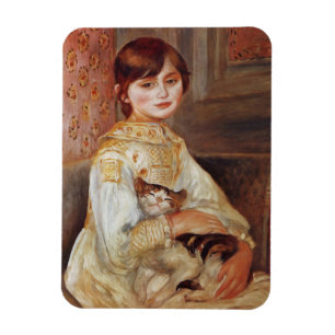 Ímã Menina com gato, Auguste Renoir
