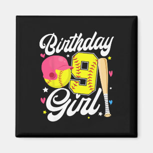 Imã Menina de 9 Anos de Idade Softll Nono Aniversário