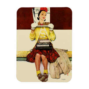 Ímã Menina de cobrir