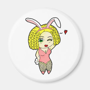 Imã Menina de coelho