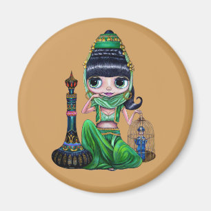 Imã Menina de Dançarina do Genie Verde
