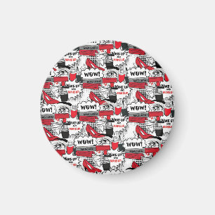 Imã Menina de maquiagem bonita - Bela kawaii e moda de