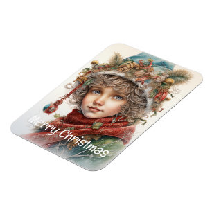 Ímã Menina de Natal Personalizada 19 de 25