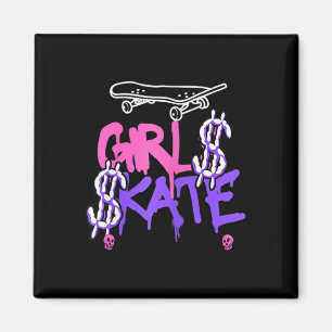 Imã Menina de Skate