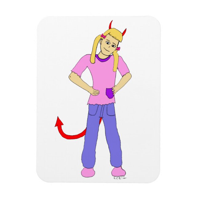 Ímã menina diabólica (Vertical)