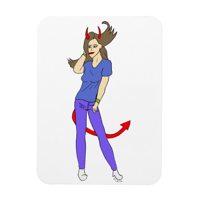 Ímã menina diabólica (Vertical)