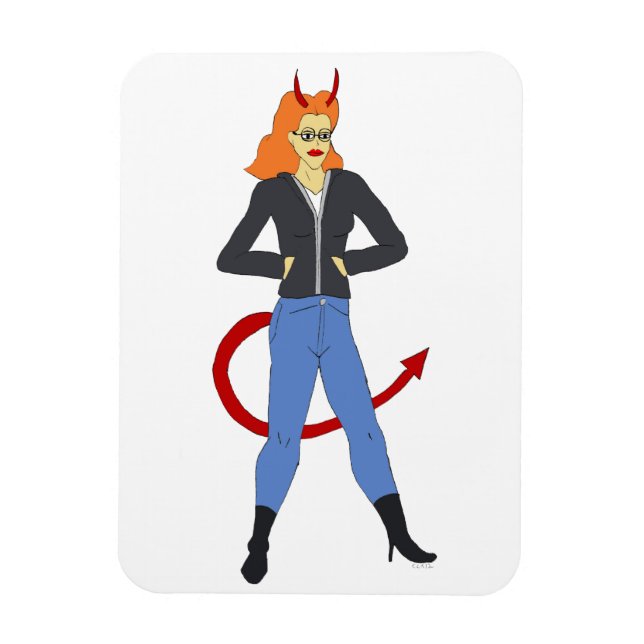 Ímã menina diabólica (Vertical)