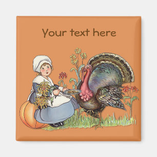 Imã Menina do peregrino - personalize