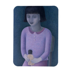 Ímã Menina e boneca 2003