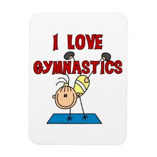 Ímã Menina Eu Amo Ginástica