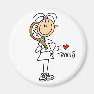 Imã Menina eu amo o ímã do tênis