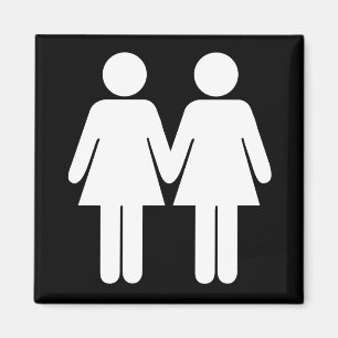 Imã Menina + Ímã preto da menina