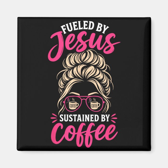 Imã Menina Jesus Café Mulheres Fé Cristã Crente (Frente)