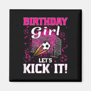 Imã Menina Jogadora de Futebol Aniversariante de Futeb