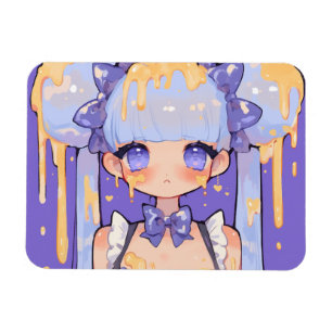 Ímã Menina Kawaii Chibi Gota de Mel
