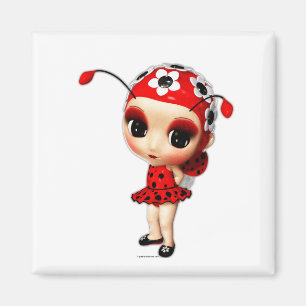 Imã Menina Ladybug