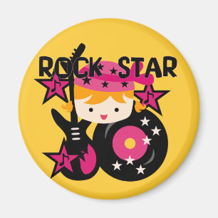 Imã Menina loura da estrela do rock