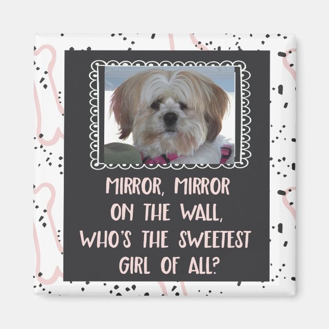 Imã Menina mais doce de todos os ímãs de fotos persona (Frente)