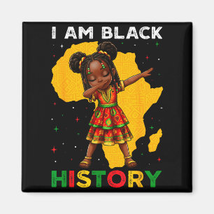 Imã Menina Mês da História Negra Afro-Americana Afro