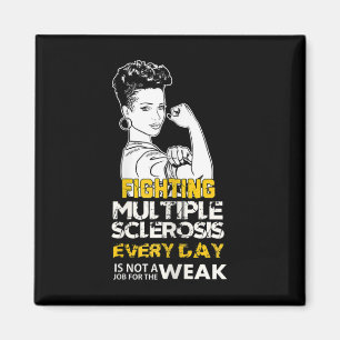 Imã Menina Negra Múltipla Esclerose Guerreira Forte Mu