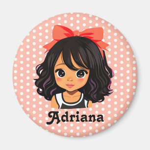Imã Menina Personalizada de Cor