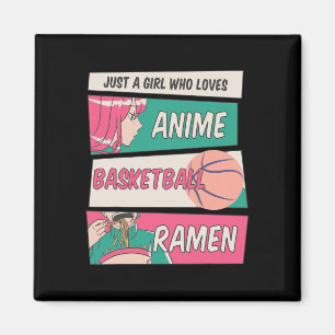 Imã Menina Que Ama Anime Bysketbyll E Ramen Kawaii T