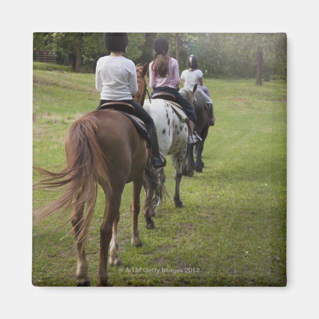Imã Meninas andando a cavalo (Frente)