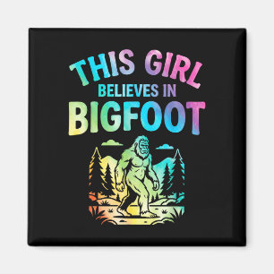 Imã Meninas crente do pé grande tingimento sasquatch c