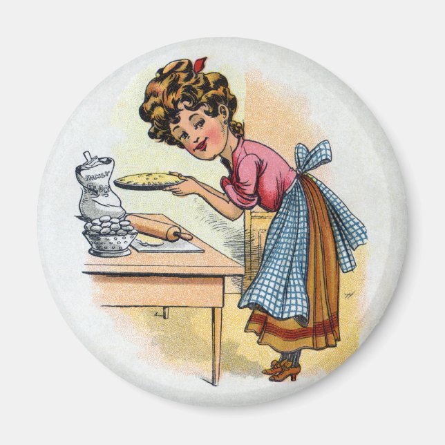 Imã Meninas de panificação feminina (Frente)