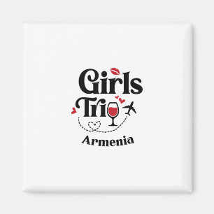 Imã Meninas do Vinho Fofas Viagem Armênia Férias Armên