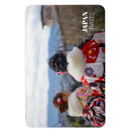 Ímã Meninas em Kimono, Kyoto, Japão, Viagem Souvenir