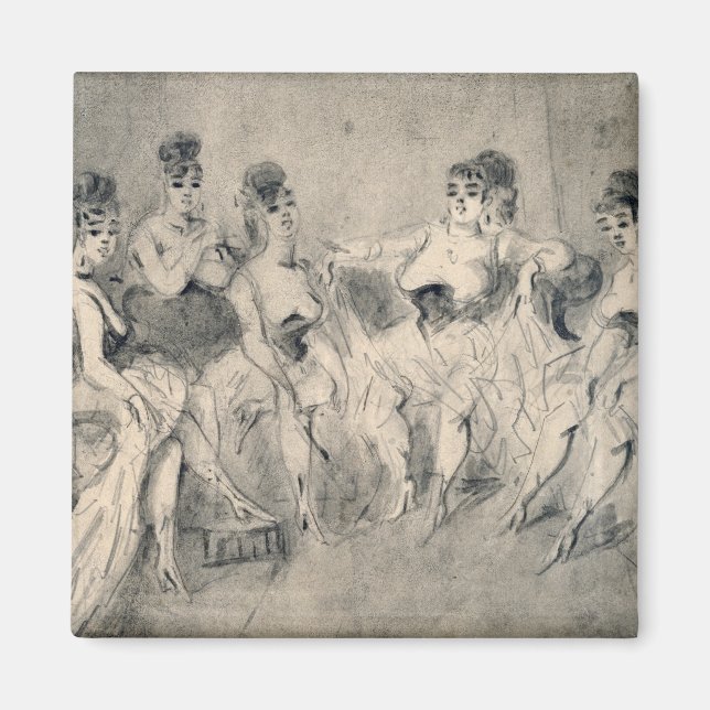 Imã Meninas em um Bordello (Frente)