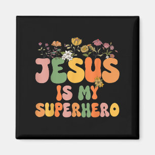 Imã Meninas Jesus É Minha Irmã Cristã Super Herói Deus