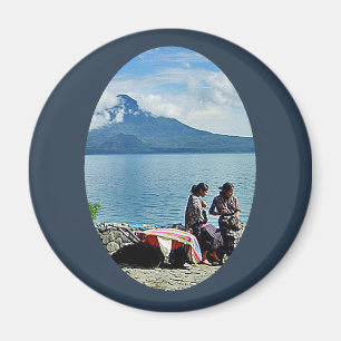 Imã Meninas maias em Lago Atitlan