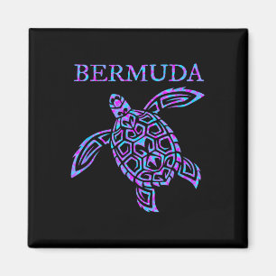 Imã Meninas Meninos Tartaruga Marinha Bermuda Souvenir