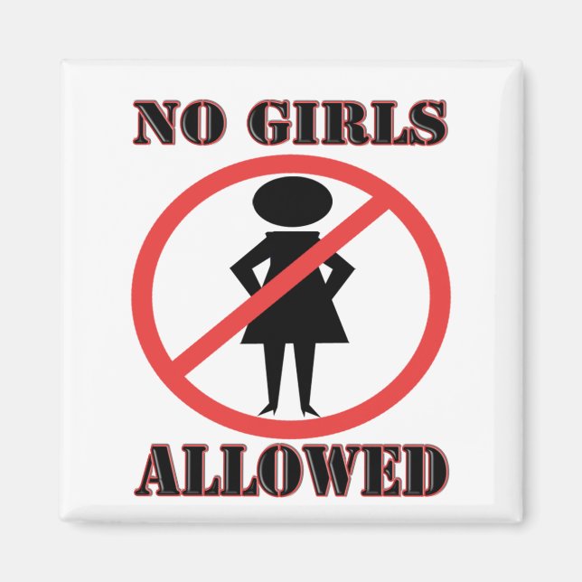 Imã Meninas Não Admitidas (Frente)