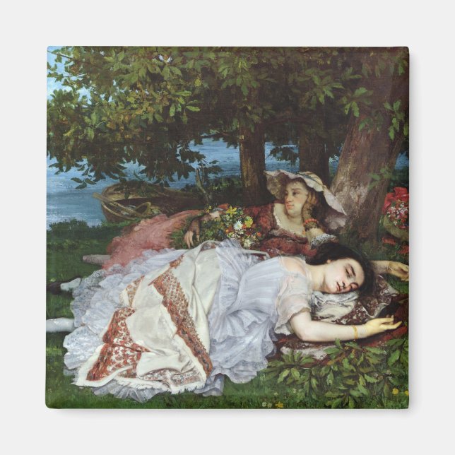 Imã Meninas nas margens do Sena, 1856-57 (Frente)