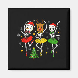 Imã Meninas Natal Ballet Esqueleto Bailarina Mulheres
