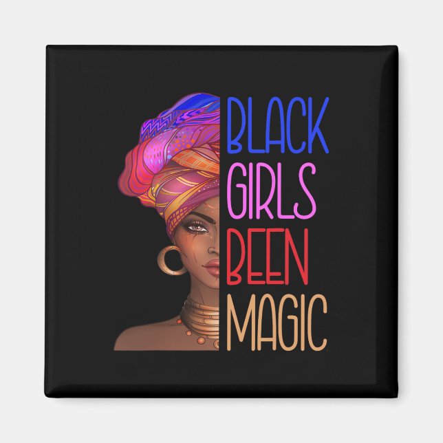 Imã Meninas Negras Foram Rainhas Mágicas Africanas Par (Frente)